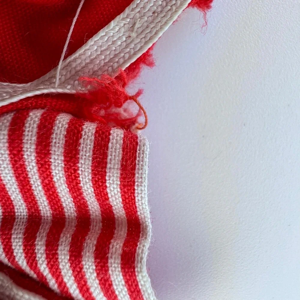 Vintage‎ Barbie Swimsuit Red & White Stripe Ruffle One-Piece 1960s  Doll Clothes